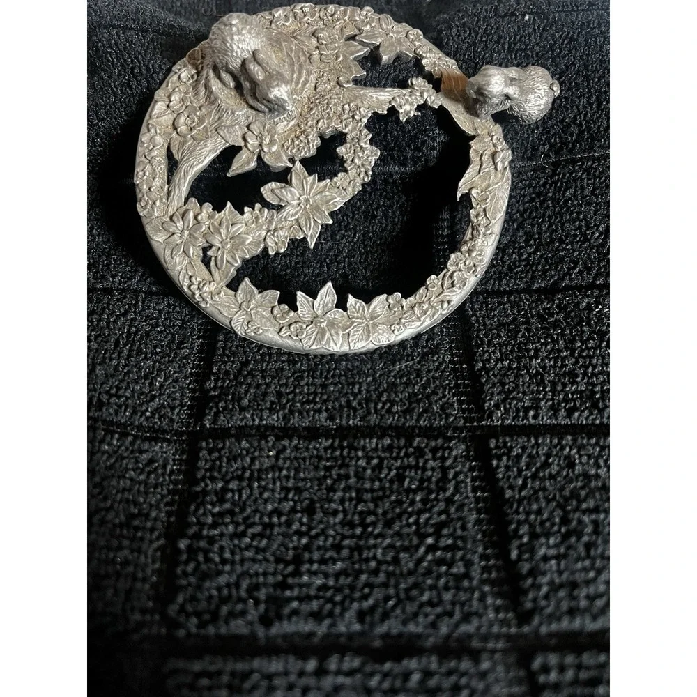 1989 RAWCLIFFE PEWTER Rabbits CANDLE OR POTPOURRI TOPPER, topper only [W]
